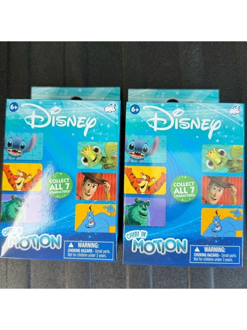 NWT Set of 2 Mystery Disney Chibi in Motion Figures. Sealed